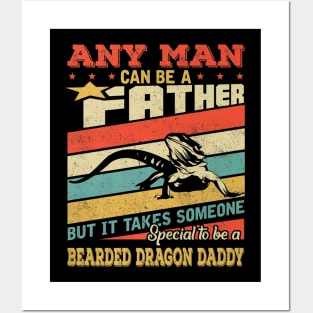 Bearded Dragon Daddy Fathers Fathers Day Posters and Art